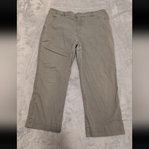 Eddie Bauer Pants Women's 18 Mercer Fit Green Cotton